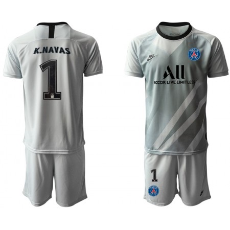 Billige Fotballdrakter Paris Saint-Germain Keeper K NAVAS 1 Barn Draktsett I 2019/20 Kortermet